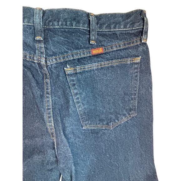 Rustler Medium Blue Denim Pants Mens 34x30 Workwear Jeans - Picture 5 of 5